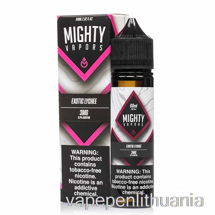 Egzotiškas Ličiai - Galingi Garai - 60ml 3mg Vape Skystis